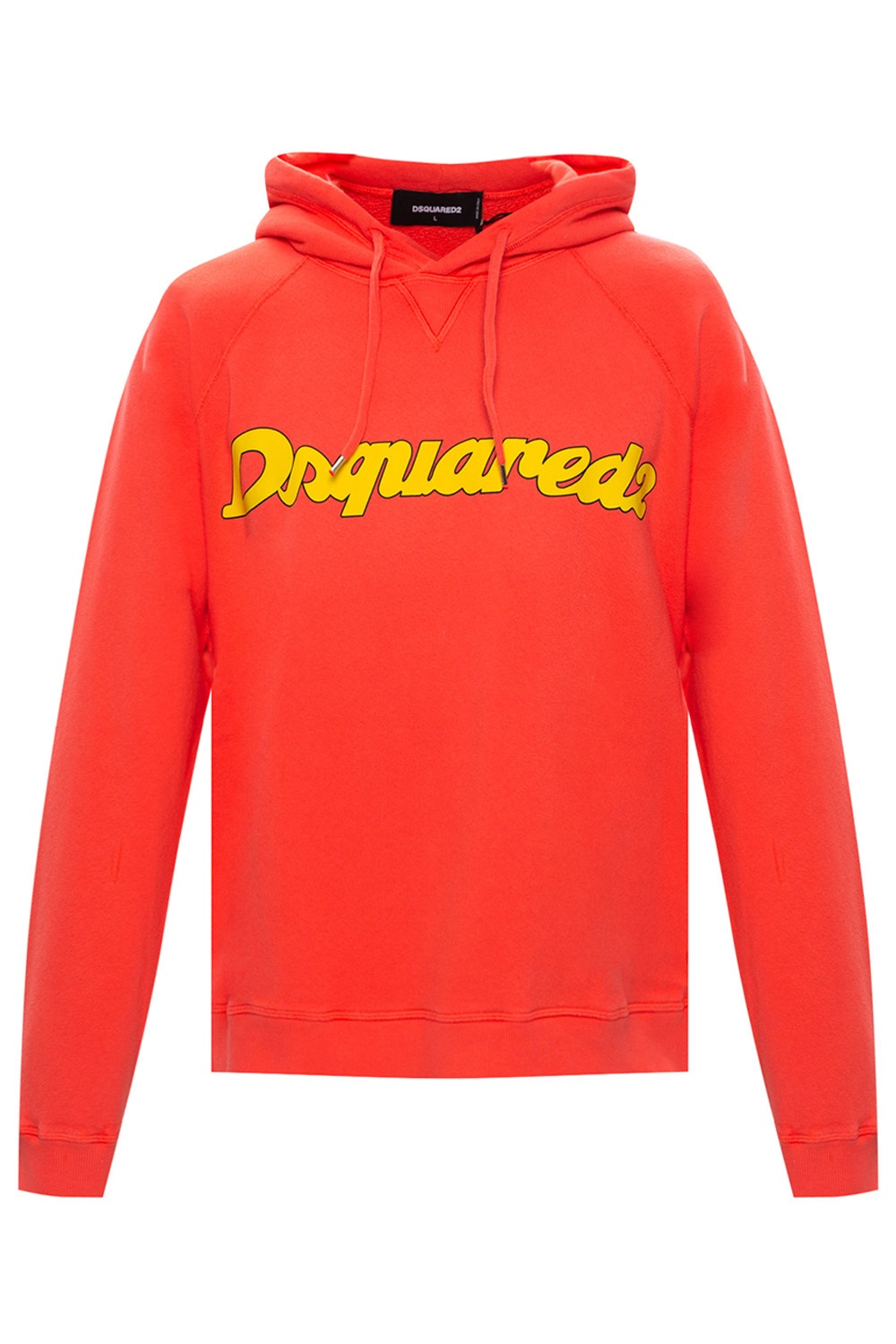 Kids Valerian Sweatshirt Orange Logo hoodie Dsquared2 SchaferandweinerShops Spain